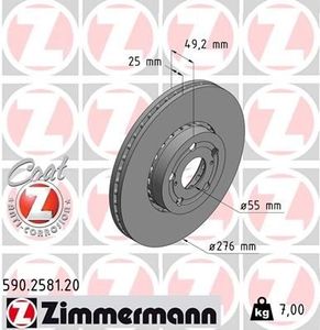 Remschijf Coat Z 590258120
