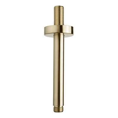 Douchearm Wiesbaden UniMatch Caral | 15 cm | Plafond montage | Messing | Rond | Geborsteld messing PVD
