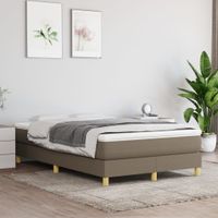 Boxspringframe stof taupe 120x200 cm - thumbnail