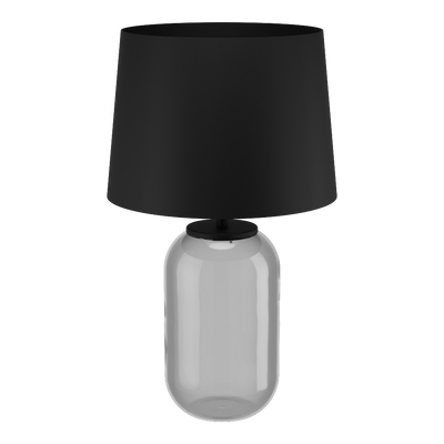 Tafellamp Cuite E27 black transp kap black