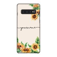 Zonnebloemen: Samsung Galaxy S10 4G Volledig Geprint Hoesje