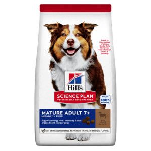 Hill's Mature Adult Medium met lam & rijst hondenvoer 2 x 2,5 kg