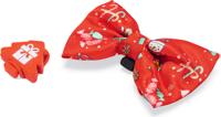 Beeztees Kerststrik en Lampje - Hondenkleding - Rood