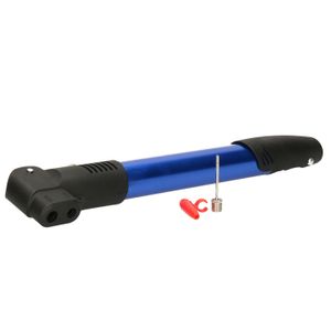 Fietspomp - klein - incl. montagebeugel - voor op de fiets - blauw - handpomp   -