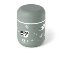 Kleine geïsoleerde lunchbox - MONBENTO - Luchtdichte lunchbox - Houdt eten tot 5 uur warm/vers - MB Capsule Raccoon