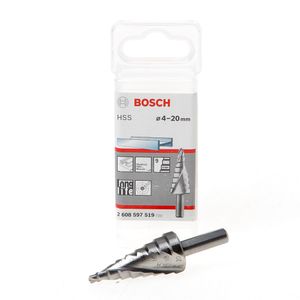 Bosch HSS trappenboren, 3-vlakkenschacht