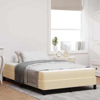 Boxspring bed met matras Crème 120 x 200 cm Stof
