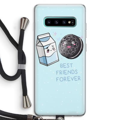 Best Friend Forever: Samsung Galaxy S10 Plus Transparant Hoesje met koord