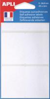 Agipa witte etiketten in etui ft 38 x 50 mm (b x h), 28 stuks, 4 per blad