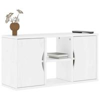 Tv-meubel wit 79x24x40,5 cm massief grenenhout