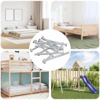 VidaXL Bout 1200 pcs zilver m6 x 85 mm staal