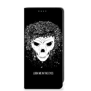 Mobiel BookCase Samsung Galaxy A41 Skull Hair