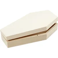 Houten doodskist met magnetisch slot