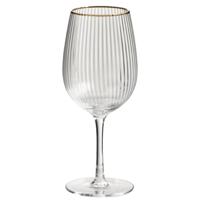 Leen Bakker - Wijnglazen Camille - 460 Ml - 2 Stuks - Glas - Transparant - B21 Cm