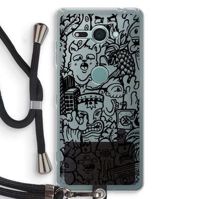 Vexx Black Mixtape: Sony Xperia XZ2 Compact Transparant Hoesje met koord