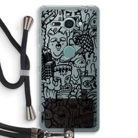 Vexx Black Mixtape: Sony Xperia XZ2 Compact Transparant Hoesje met koord