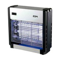 Elektrische insectendoder EDM 06011 Zwart Zilverkleurig 12 W 25,5 x 9 x 26 cm Professioneel