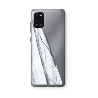 Gestreepte marmer: Samsung Galaxy A31 Transparant Hoesje