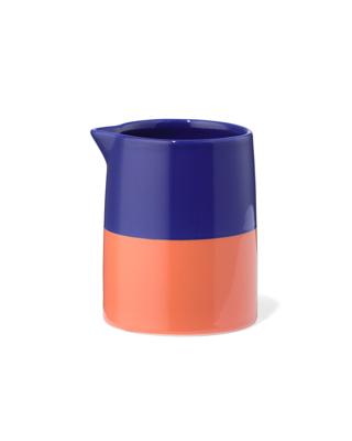 HEMA Melkkannetje 250ml Tafelgenoten New Bone Terra+donkerblauw (multicolor)