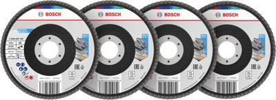 Bosch Accessoires X451 Lamellenschuurschijfset | 125 x 22,23 mm | G40; 60; 80; 120 | T27 | 15 stuks - 2608626166
