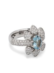 ROSEKEY bague sertie de diamants 18ct - Argent