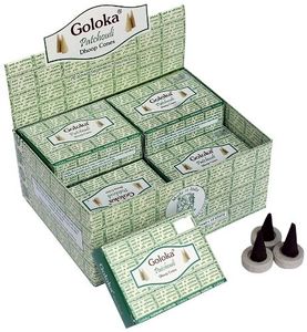 Goloka Wierook Kegel Patchouli (12 pakjes)