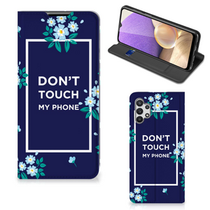 Samsung Galaxy A32 5G Design Case Flowers Blue DTMP