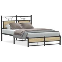 Bedframe zonder matras hout sonoma eikenkleurig 120x200 cm