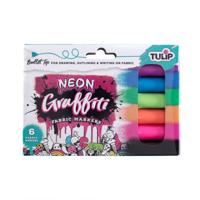Tulip • textielstiften graffiti neon 6st.