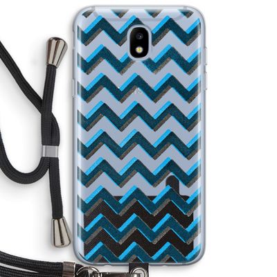 Onderbroken lijn: Samsung Galaxy J5 (2017) Transparant Hoesje met koord