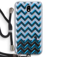 Onderbroken lijn: Samsung Galaxy J5 (2017) Transparant Hoesje met koord