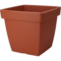 Pro Garden Plantenpot/bloempot Square Classic - kunststof - terracotta - D39 x H35 cm