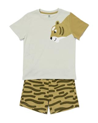 HEMA Kindershortama tijger lichtgroen (lichtgroen)