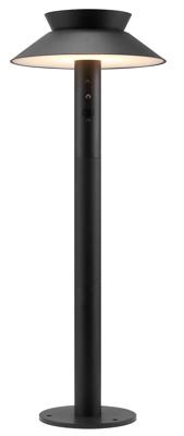 Enzo LED solar paallamp | Justina 5W 3000K zwart IP44 60cm - 4802826