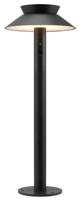 Enzo LED solar paallamp | Justina 5W 3000K zwart IP44 60cm - 4802826