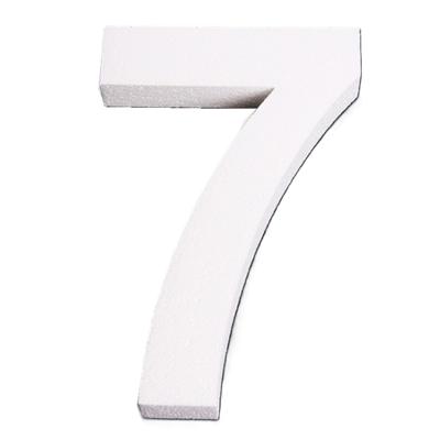 Piepschuim cijfer 7 jaar - H25 cm - hobby/knutselmateriaal - DIY - Knutselen - Cijfers zelf maken