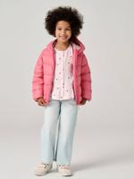 Lichtgewicht donsjas met capuchon voor meisjes rozen