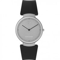 Horlogeband Jacob Jensen JJ100 Rubber Zwart - thumbnail