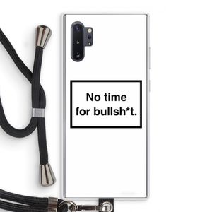 No time: Samsung Galaxy Note 10 Plus Transparant Hoesje met koord