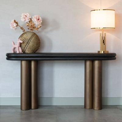 Richmond Sidetable 'Macaron' Eikenhout en metaal, 160cm