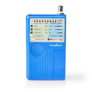 Nedis LAN Meet Instrument | Bedraad | 180 m | LED-indicator | 1 stuks - NWCTM100BU NWCTM100BU