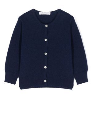 Mariella Ferrari cardigan boutonné en mérinos - Bleu