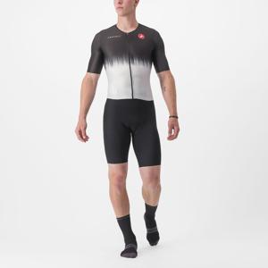 Castelli Sanremo Ultra speed suit trisuit korte mouw zwart/zilvergrijs heren M