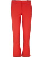 Balmain pantalon évasé à coupe courte - Rouge