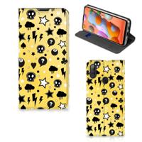 Mobiel BookCase Samsung Galaxy M11 | A11 Punk Geel