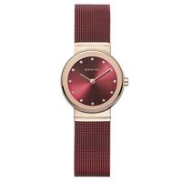 Bering 10126-363 Polished Rosegold Red Dameshorloge - thumbnail