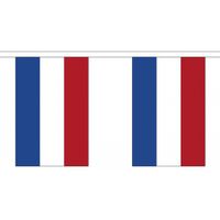 2x Polyester vlaggenlijn van Nederland 3 meter   -