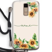 Zonnebloemen: LG K10 (2016) Transparant Hoesje met koord