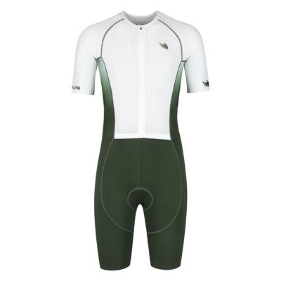 BTTLNS Nemean 1.0 pro aero trisuit korte mouw Guardian Green/Pearl White heren