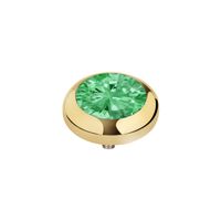 Melano Vivid Season CZ steentje Morocco Mint Goud